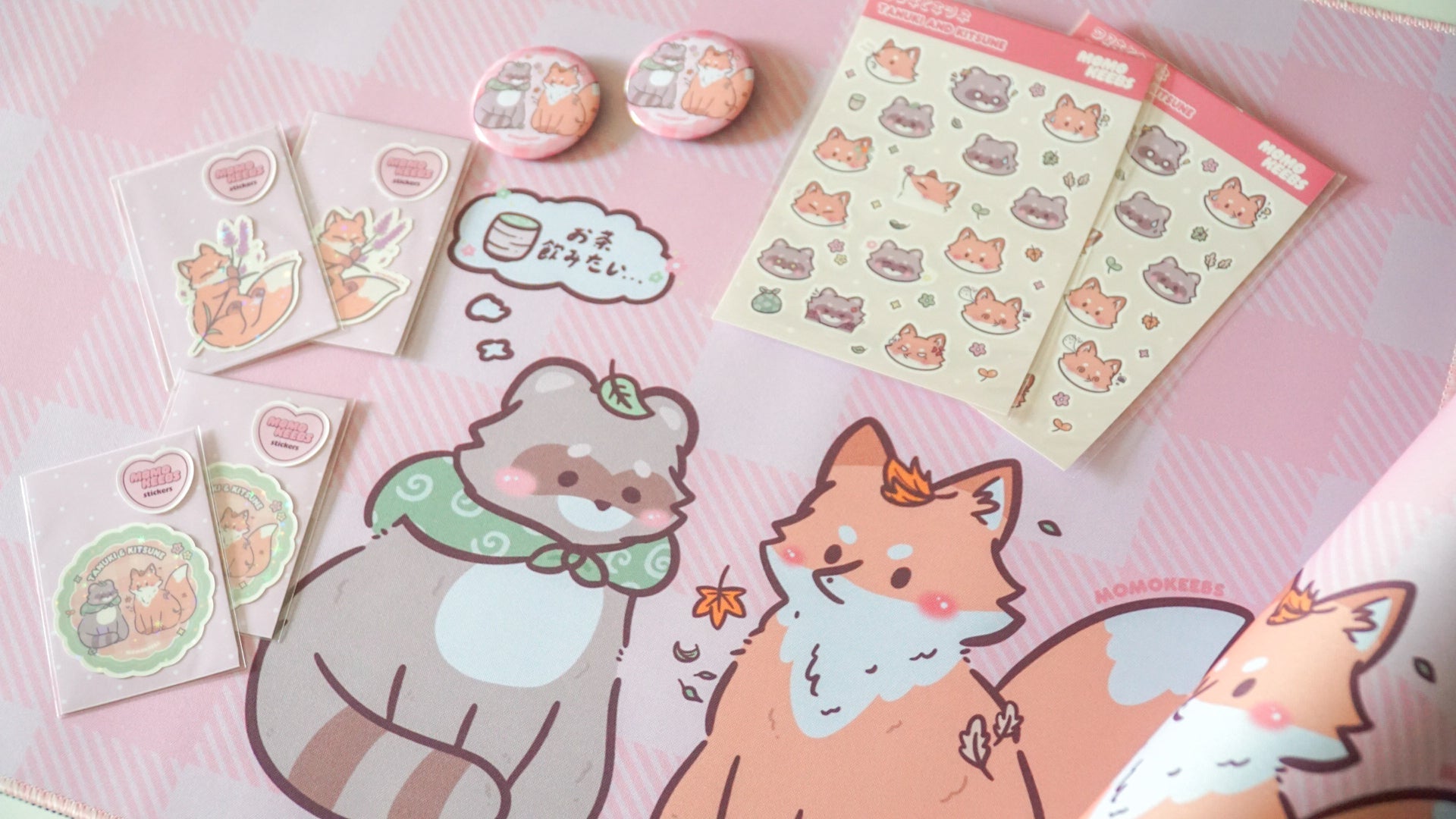 tanuki & kitsune – momokeebs