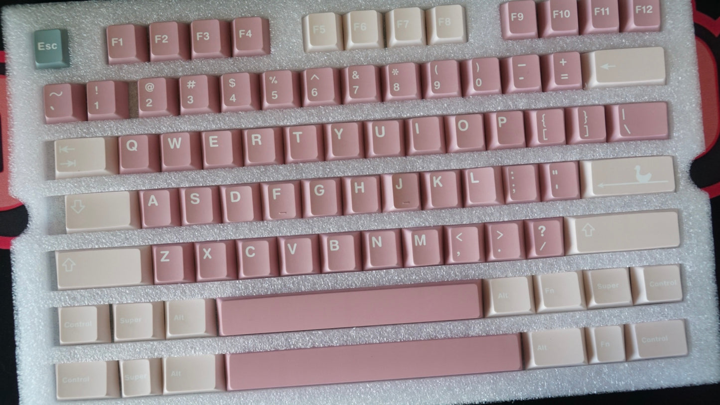 blush ducks keycaps