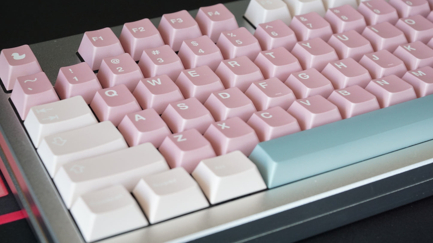 blush ducks keycaps