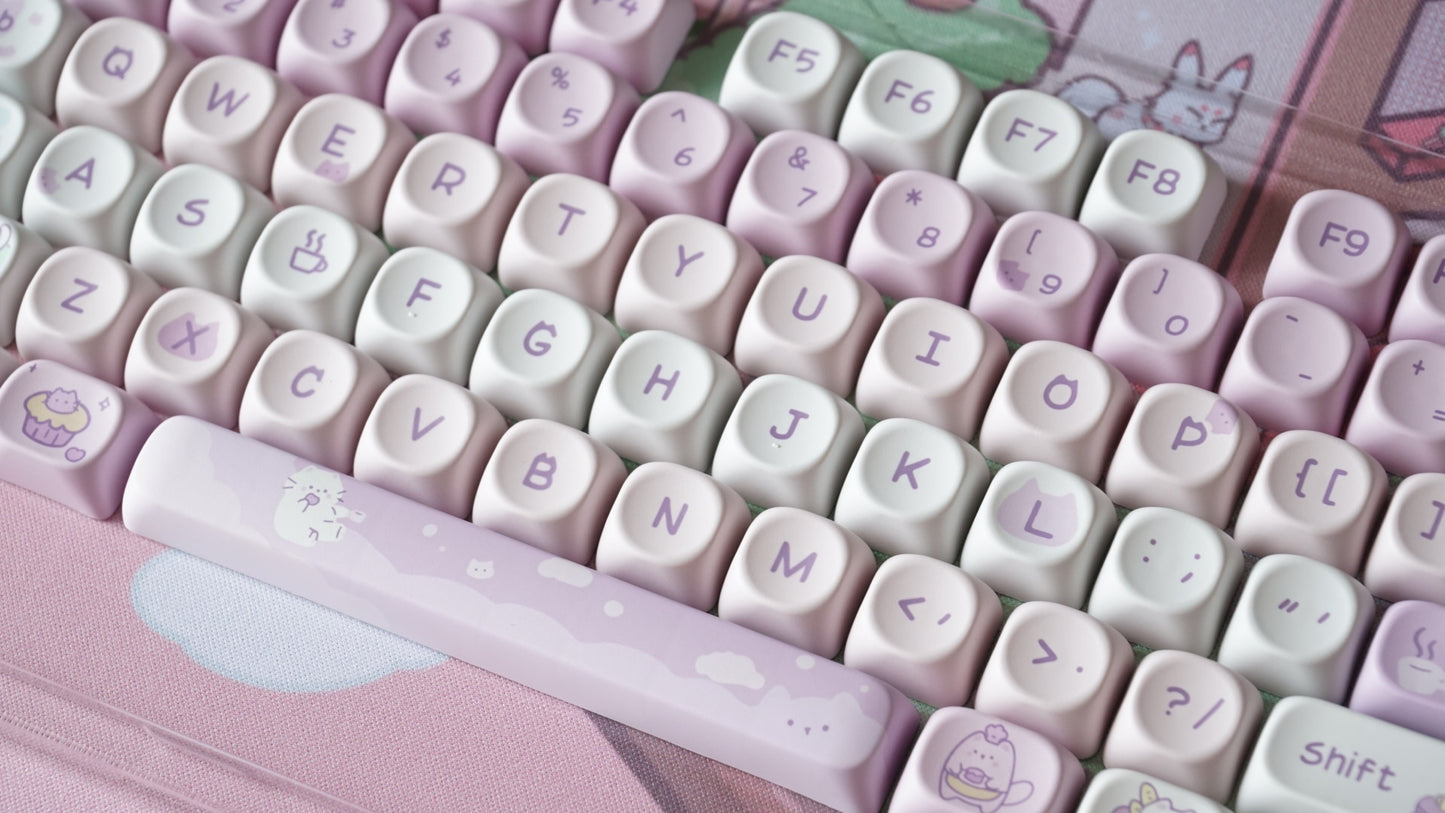 cats afternoon tea keycaps