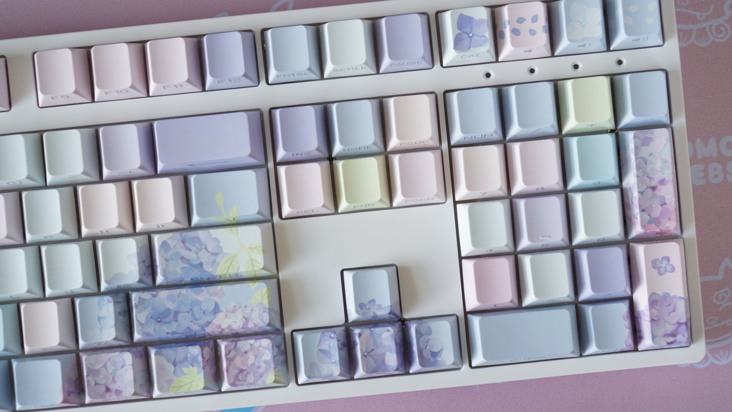 hydrangea keycaps