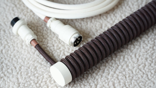 coiled braided cable (autumn)