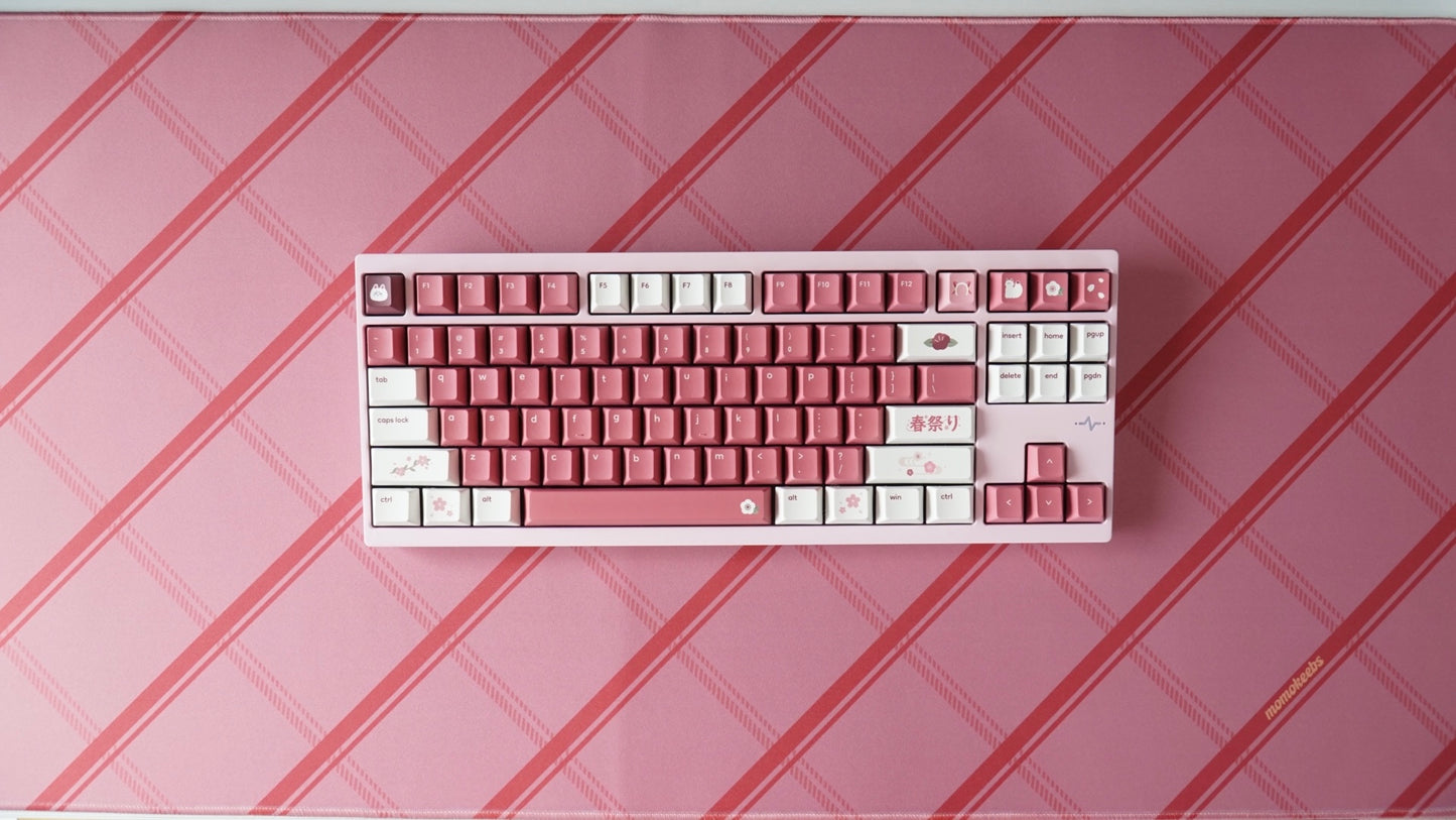 plaid pattern deskmats