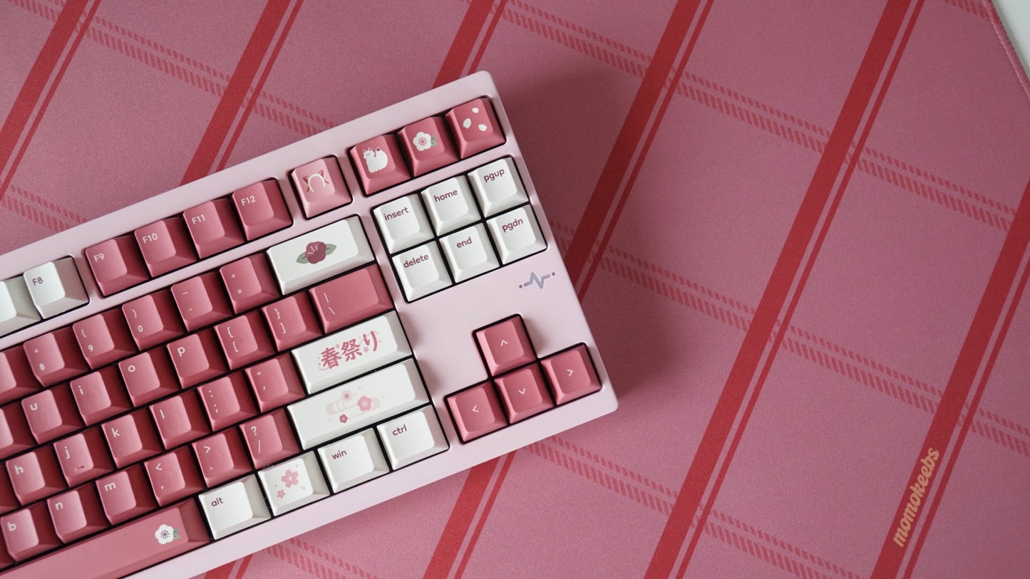 plaid pattern deskmats