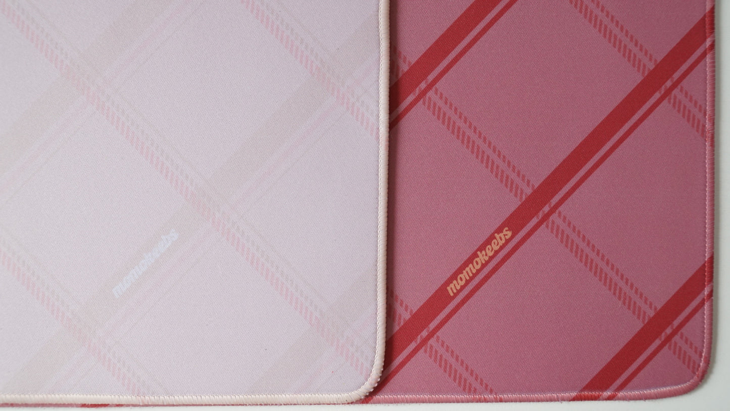plaid pattern deskmats