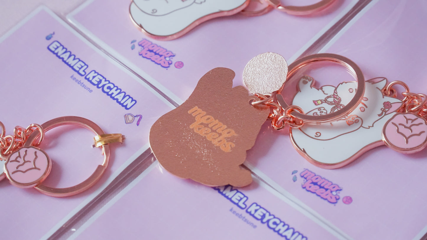 keebtsune enamel keychain