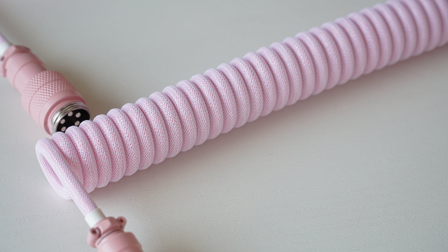 coiled braided cable (macaron)