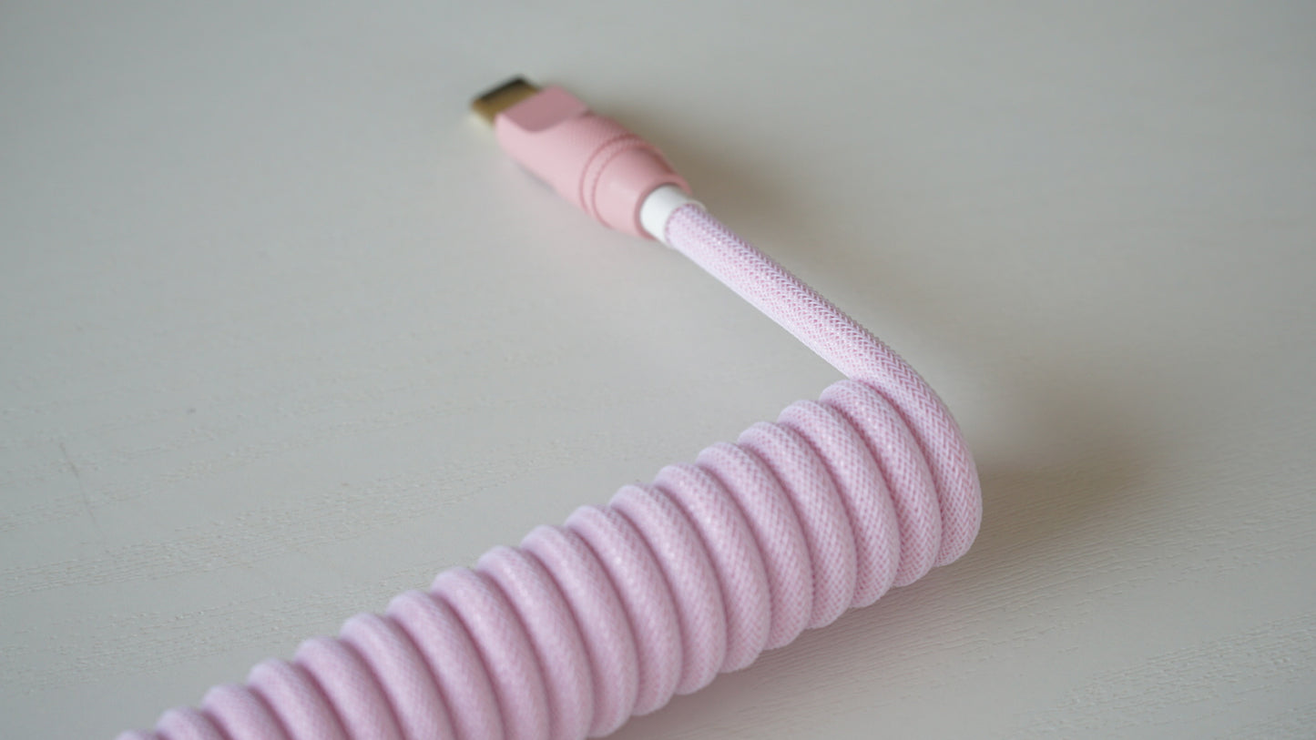 coiled braided cable (macaron)
