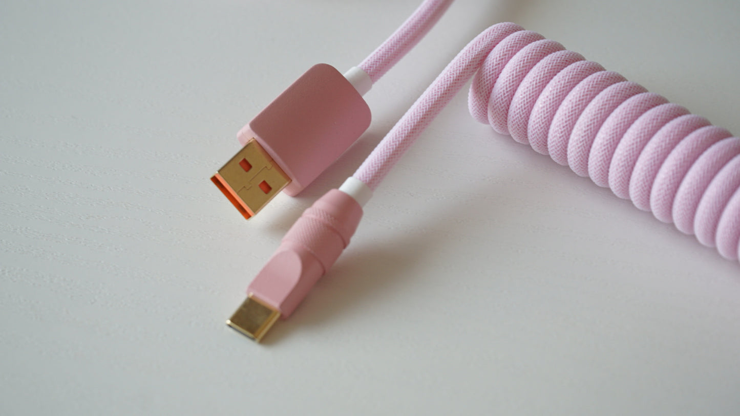 coiled braided cable (macaron)