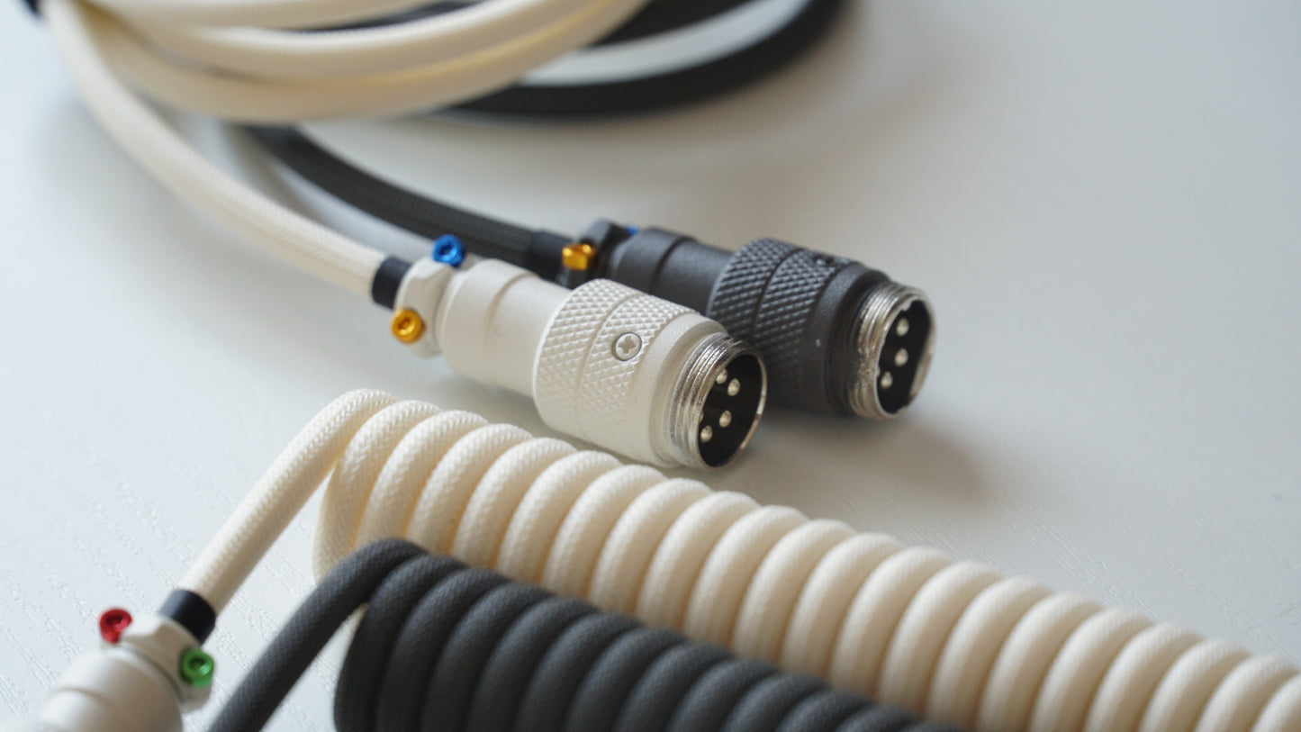 coiled braided cables (retro)