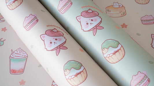 fox treats pattern deskmats