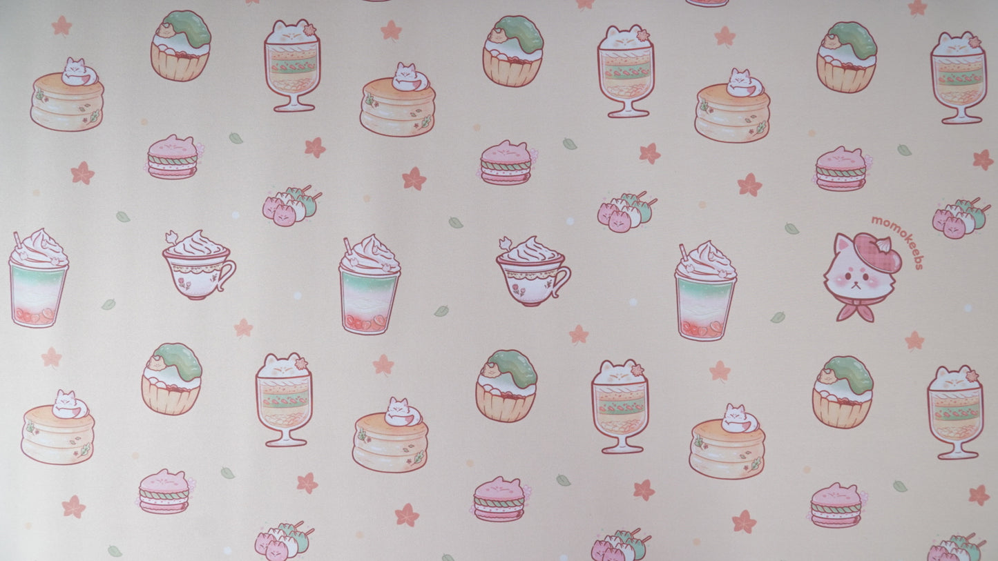 fox treats pattern deskmats