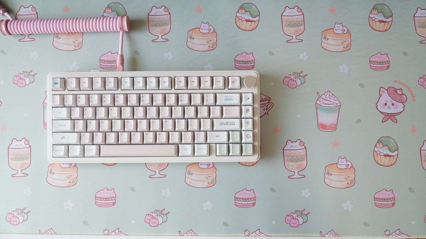 fox treats pattern deskmats