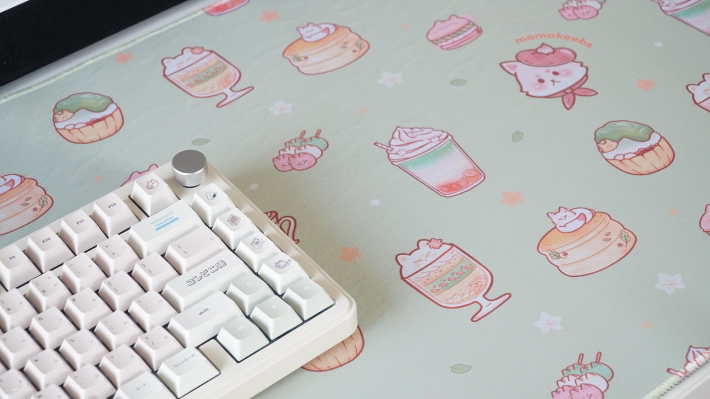 fox treats pattern deskmats