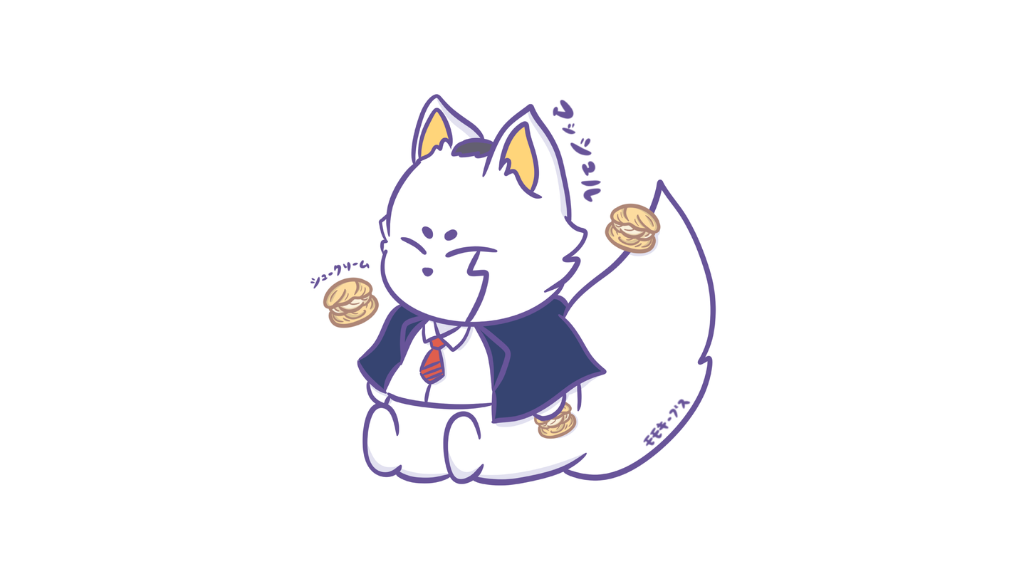 mashle keebtsune sticker