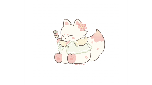 hanami keebtsune sticker