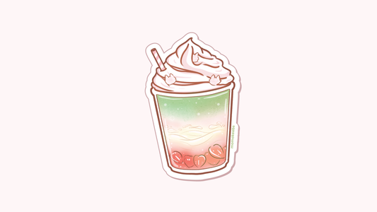 matcha berry frappe sticker