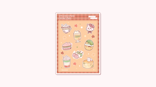 fox treats sticker sheet