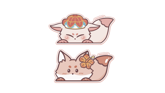 peekaboo keebtsune stickers