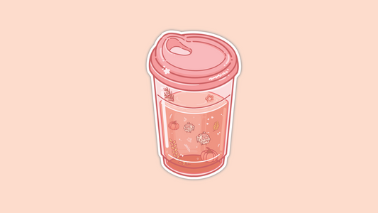 autumn drinks stickers