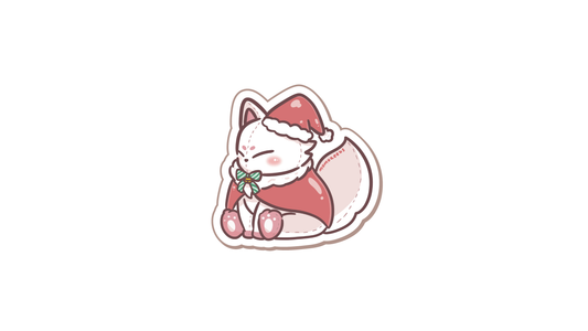 santa keebtsune sticker