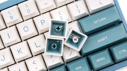 green white keycaps