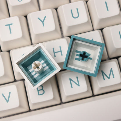 green white keycaps