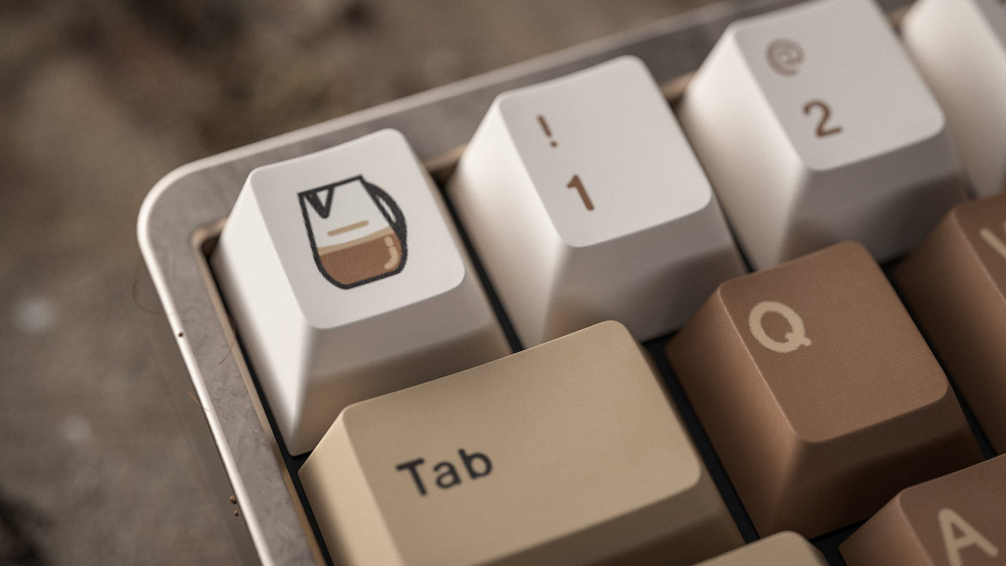 coffee latte keycaps