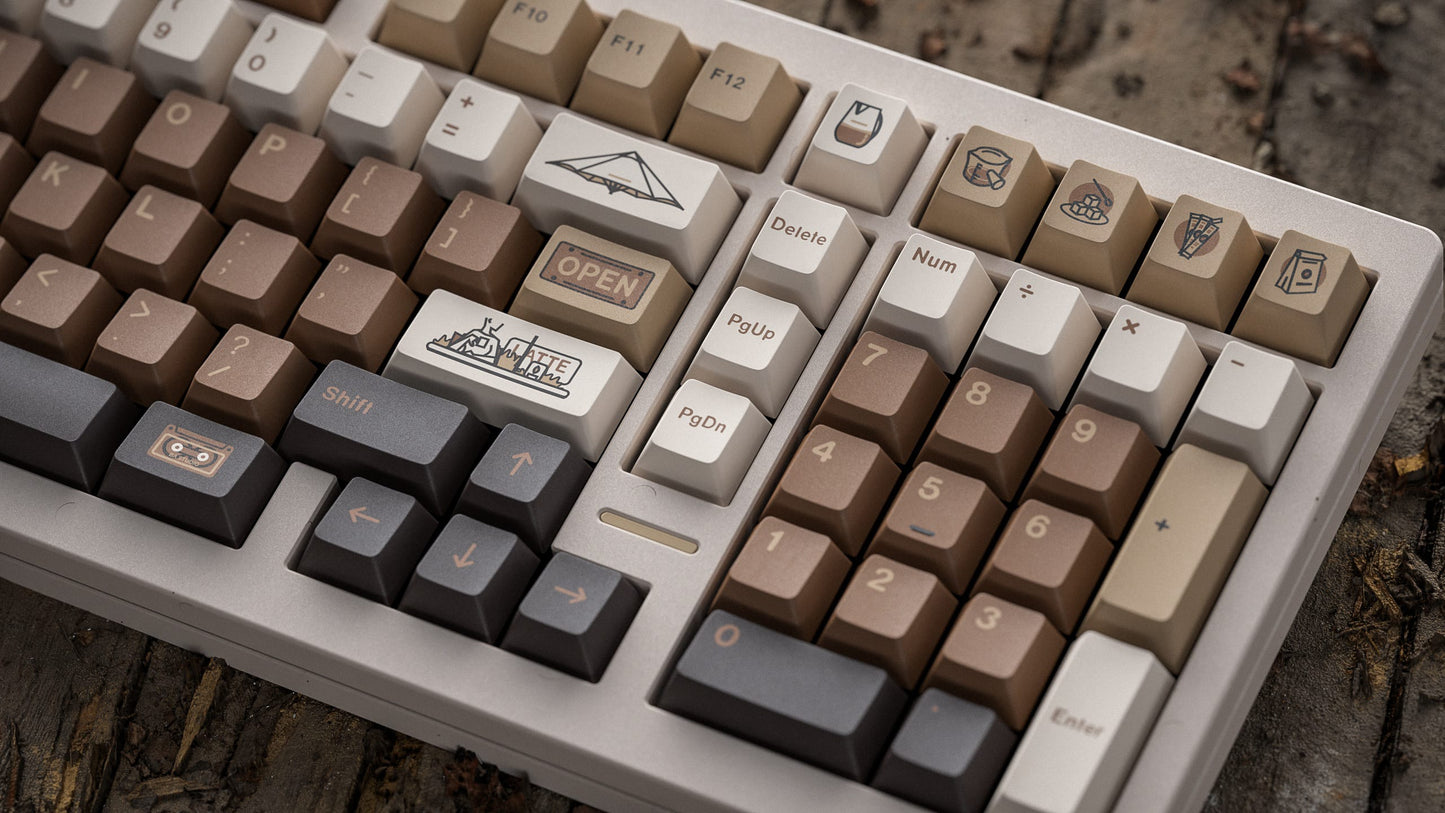 coffee latte keycaps