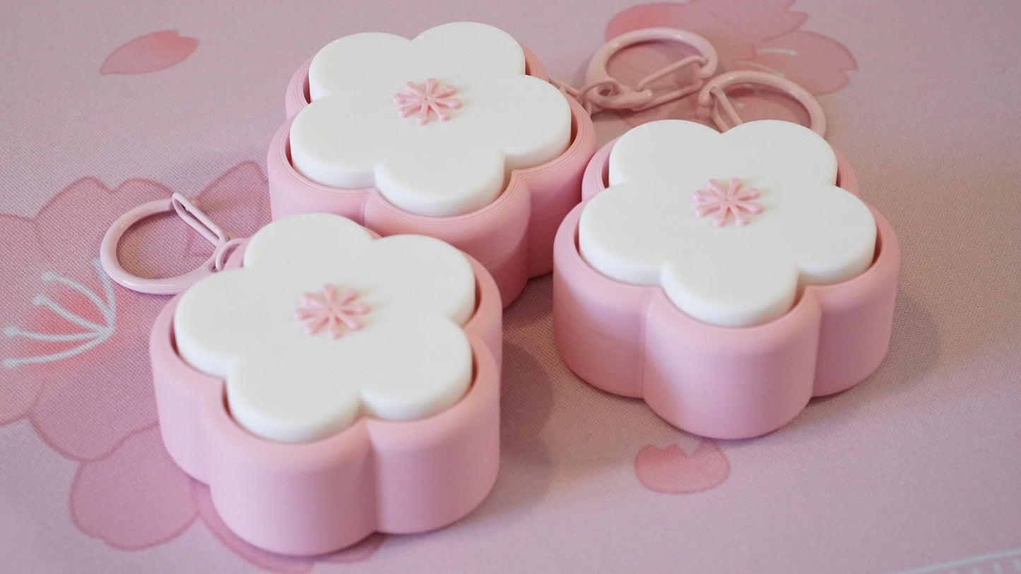 sakura clicky fidget keychains