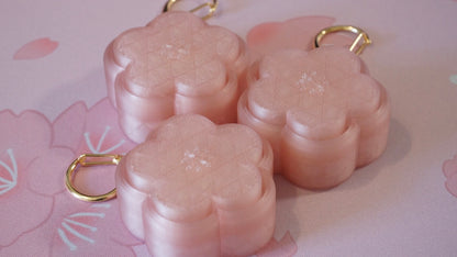 sakura clicky fidget keychains