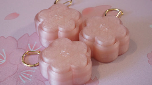 sakura clicky fidget keychains