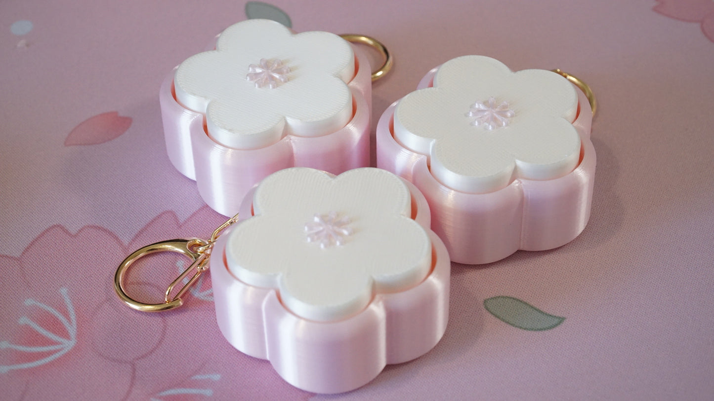 sakura clicky fidget keychains