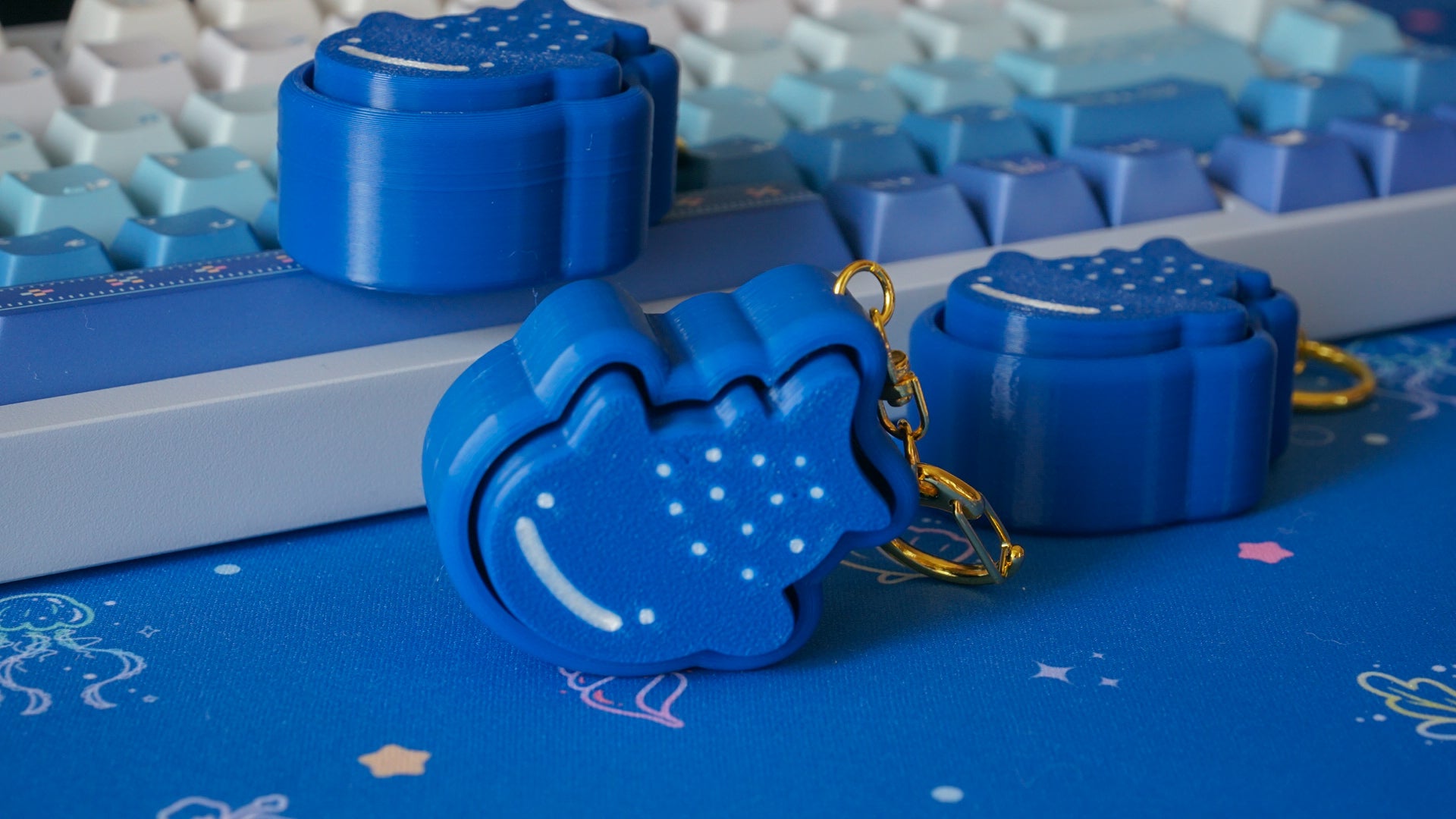 whale shark (jinbei) clicky keychain