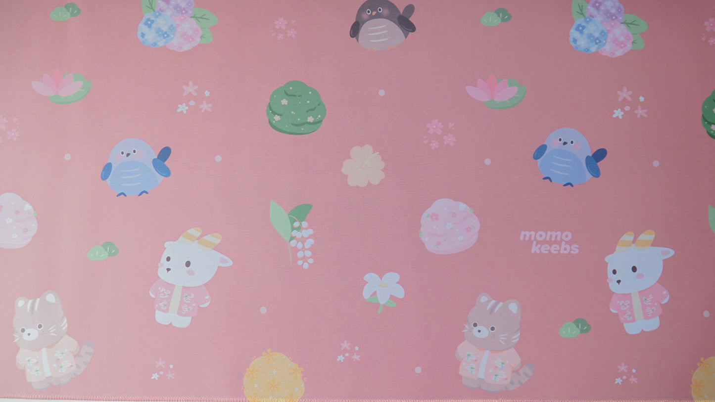 oki friends pattern deskmats
