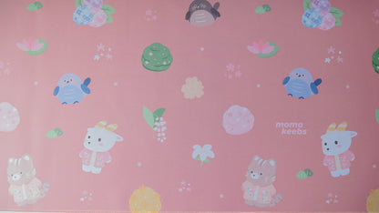 oki friends pattern deskmats