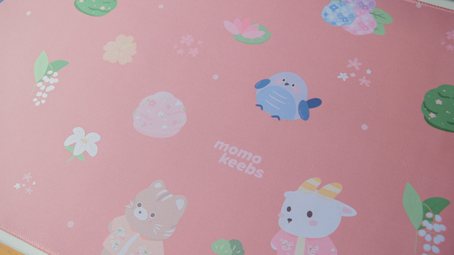oki friends pattern deskmats