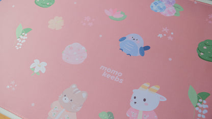 oki friends pattern deskmats