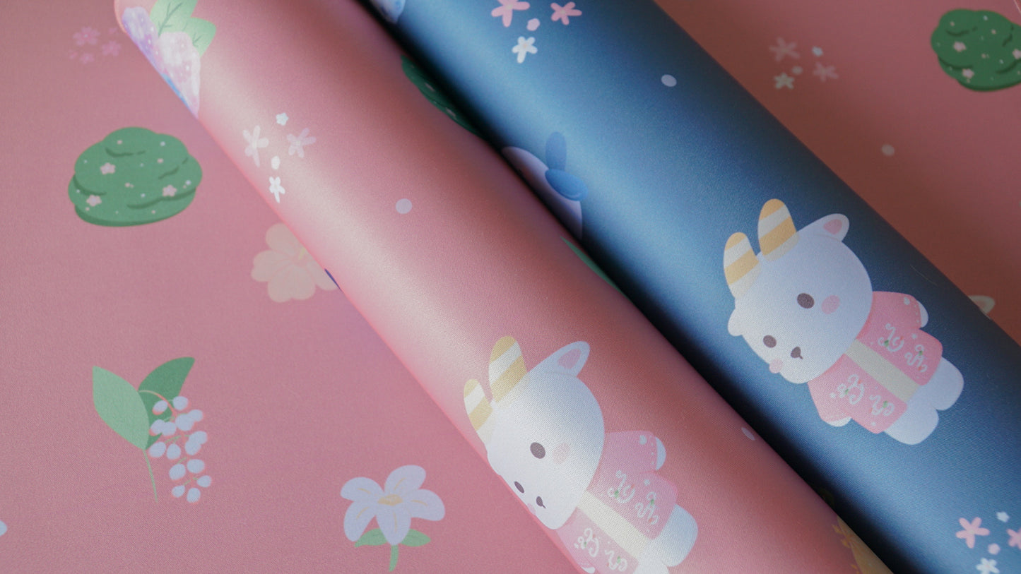 oki friends pattern deskmats