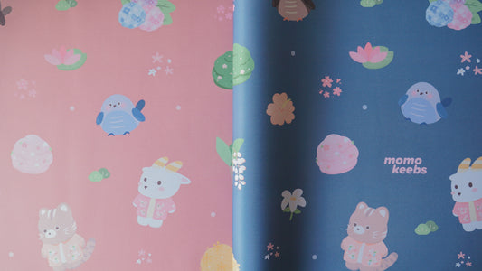 oki friends pattern deskmats