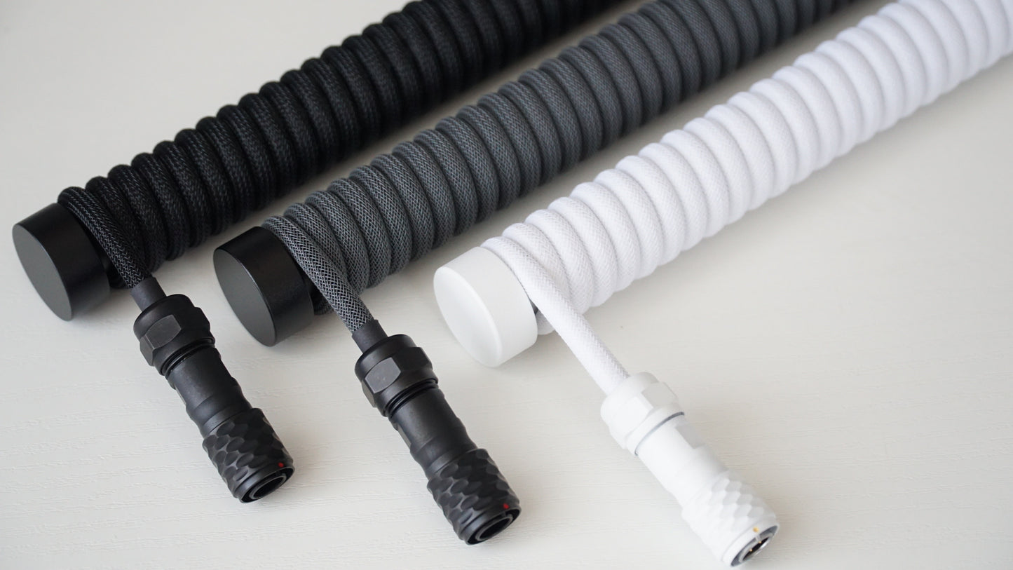 coiled braided cables (monochrome)