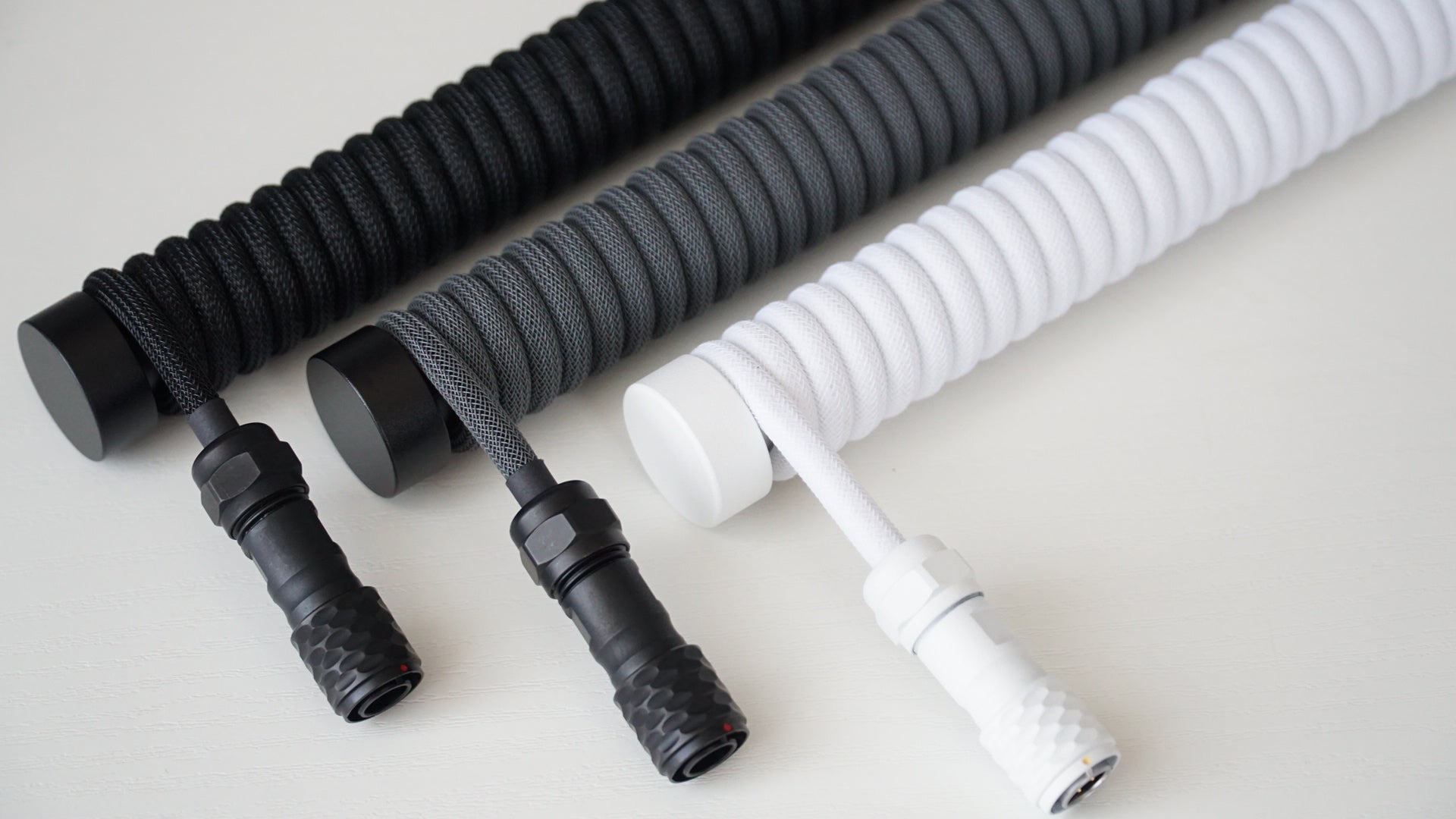 coiled braided cables (monochrome)
