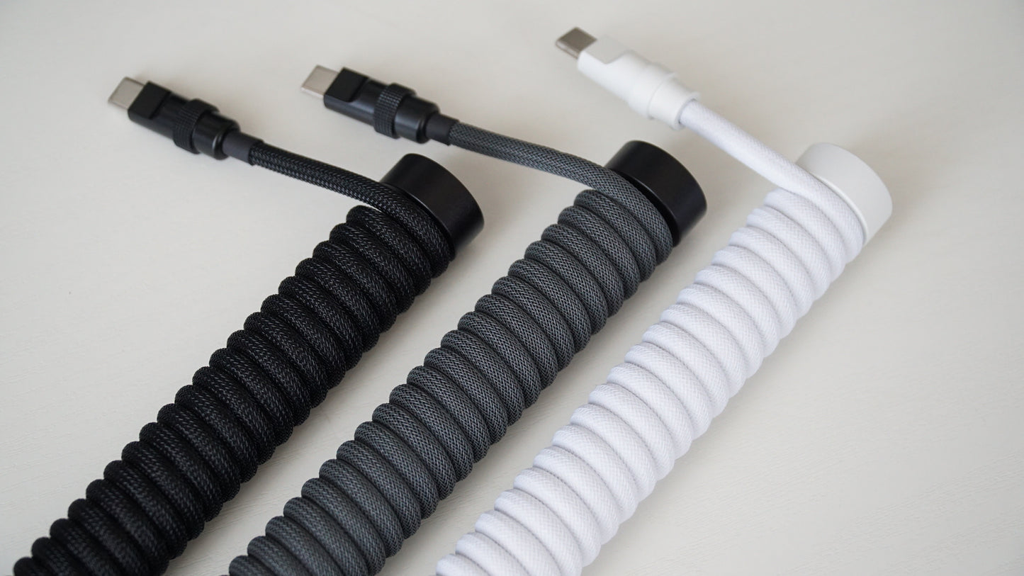 coiled braided cables (monochrome)