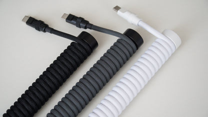 coiled braided cables (monochrome)