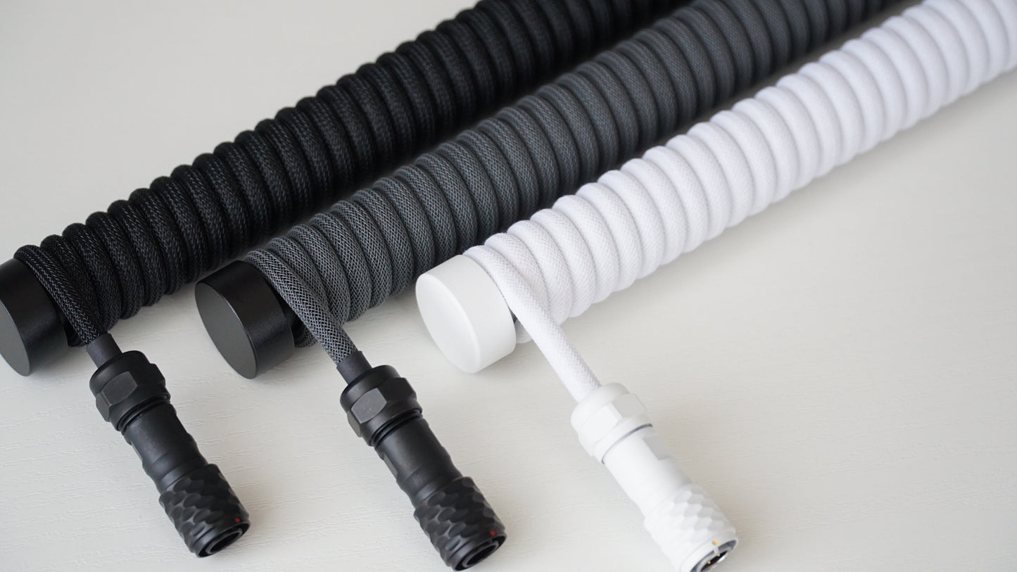 coiled braided cables (monochrome)