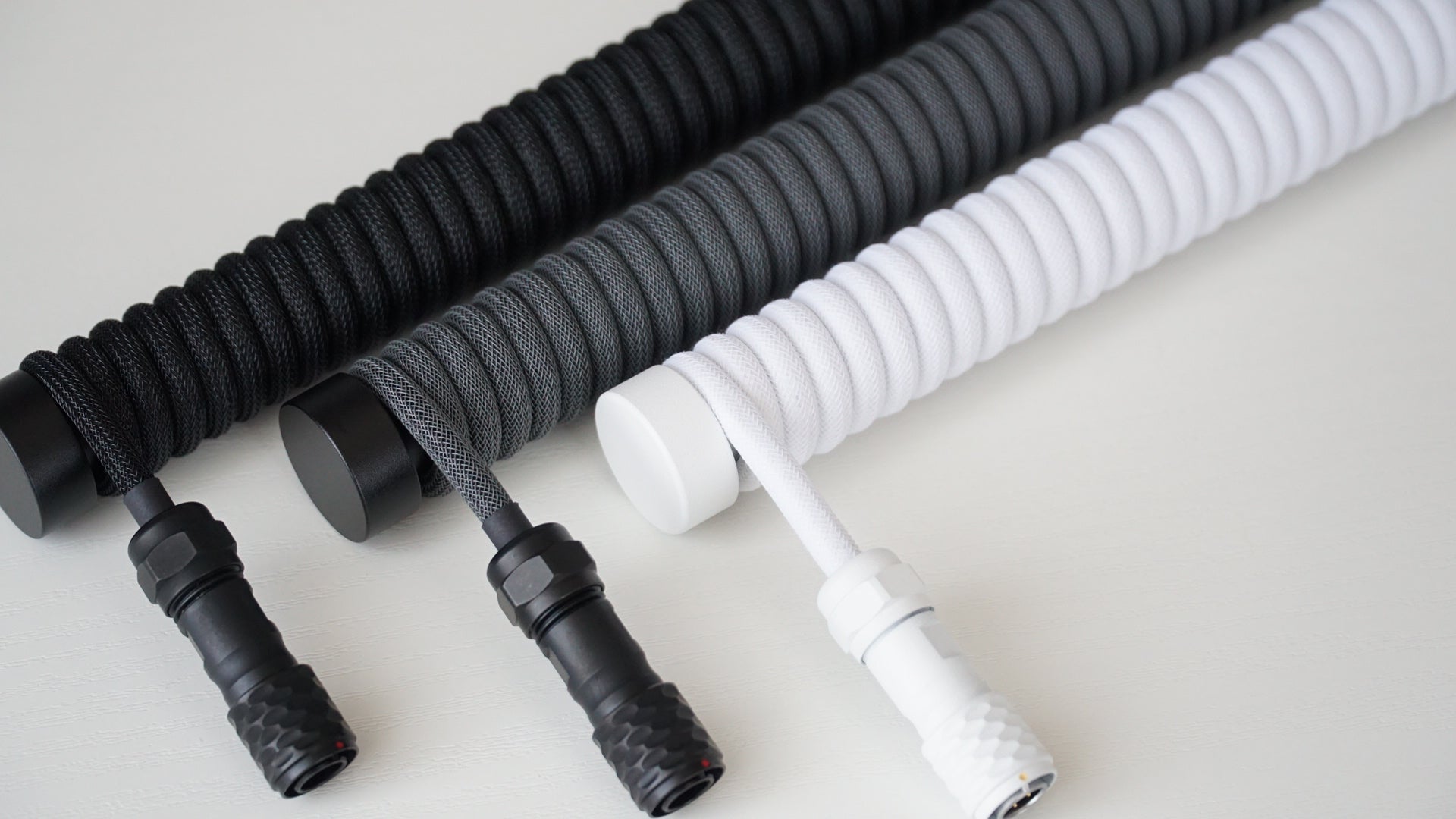 coiled braided cables (monochrome)