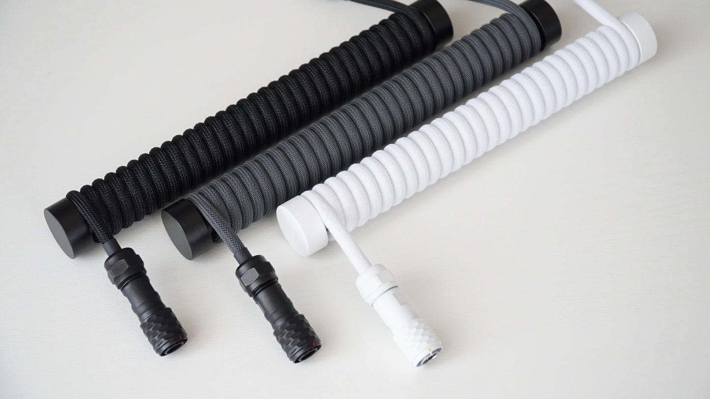 coiled braided cables (monochrome)
