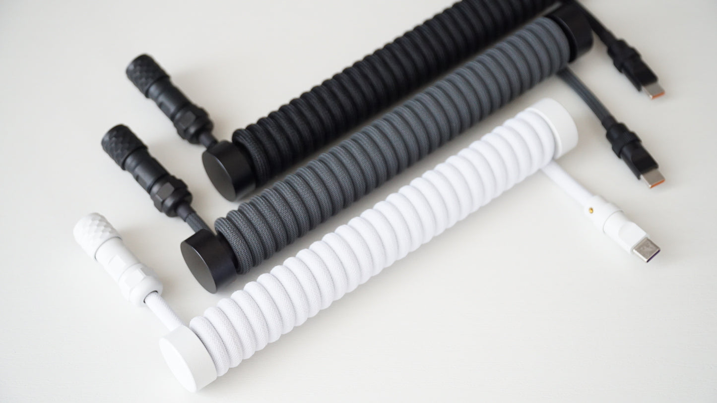 coiled braided cables (monochrome)