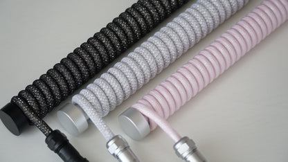 coiled braided cables (sparkly)