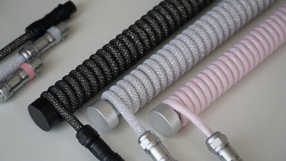 coiled braided cables (sparkly)